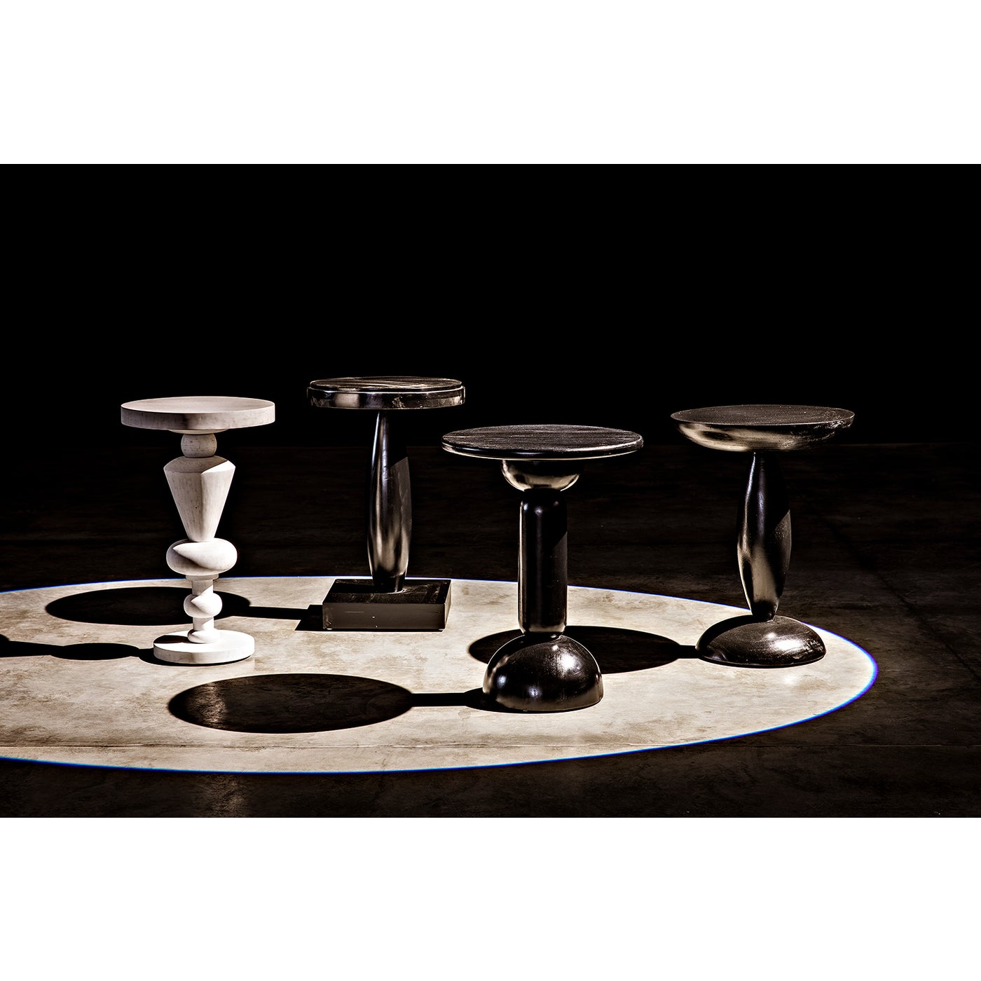 Noir Fenring Side Table, White Wash