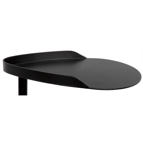 Noir Golem Side Table, Black Steel