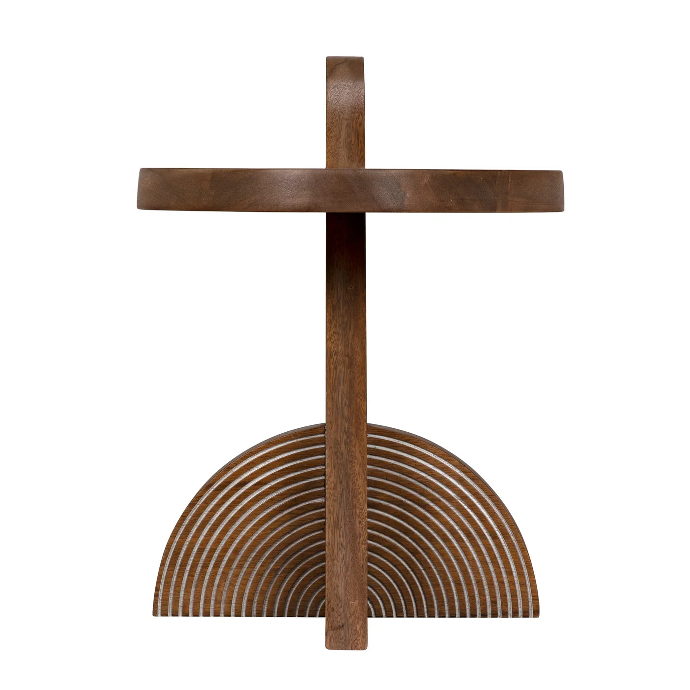 Noir Saturn Side Table, Dark Walnut