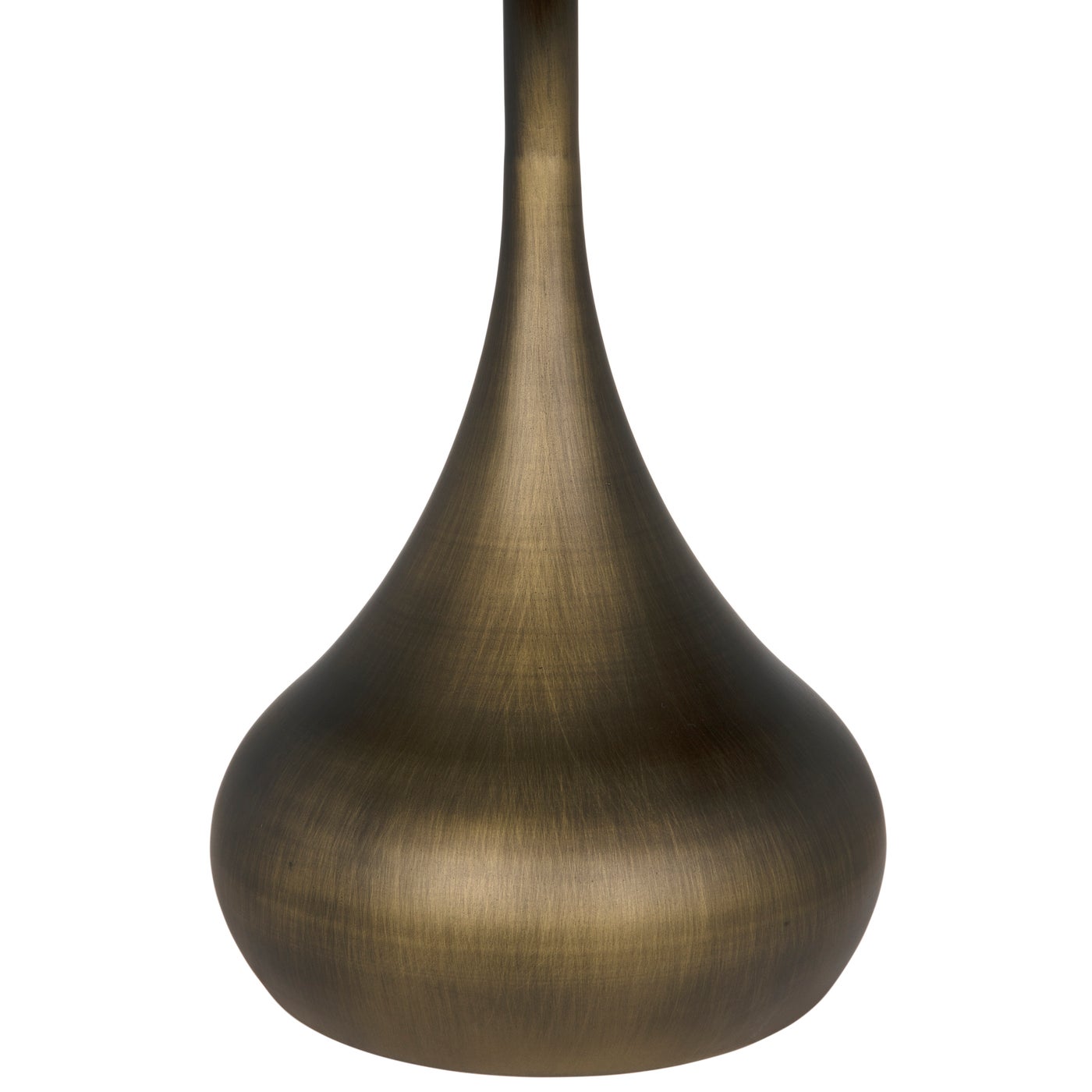 Noir Mateo Side Table, Aged Brass