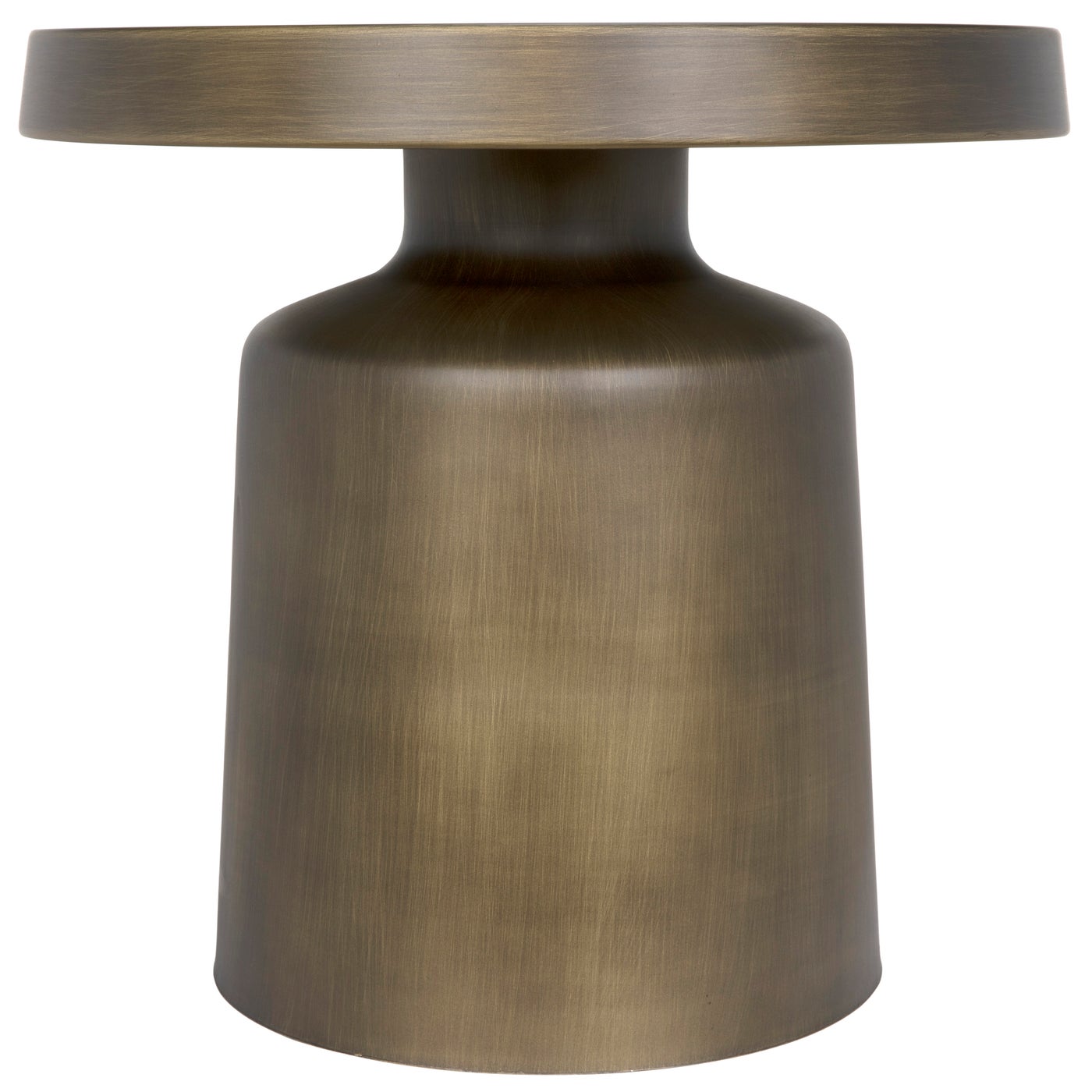 Noir Lee Side Table, Aged Brass