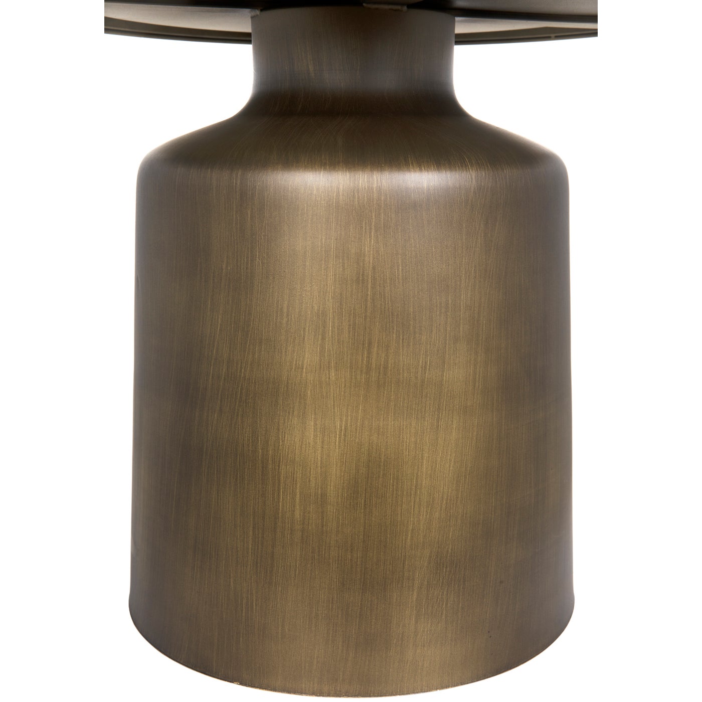 Noir Lee Side Table, Aged Brass