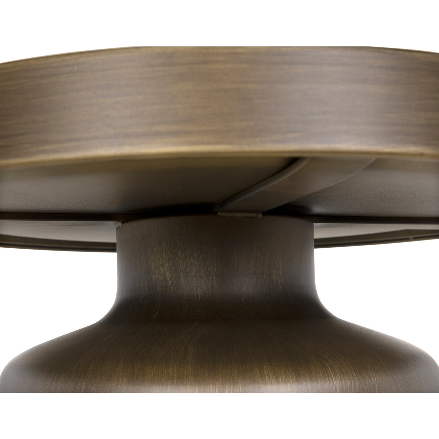 Noir Lee Side Table, Aged Brass