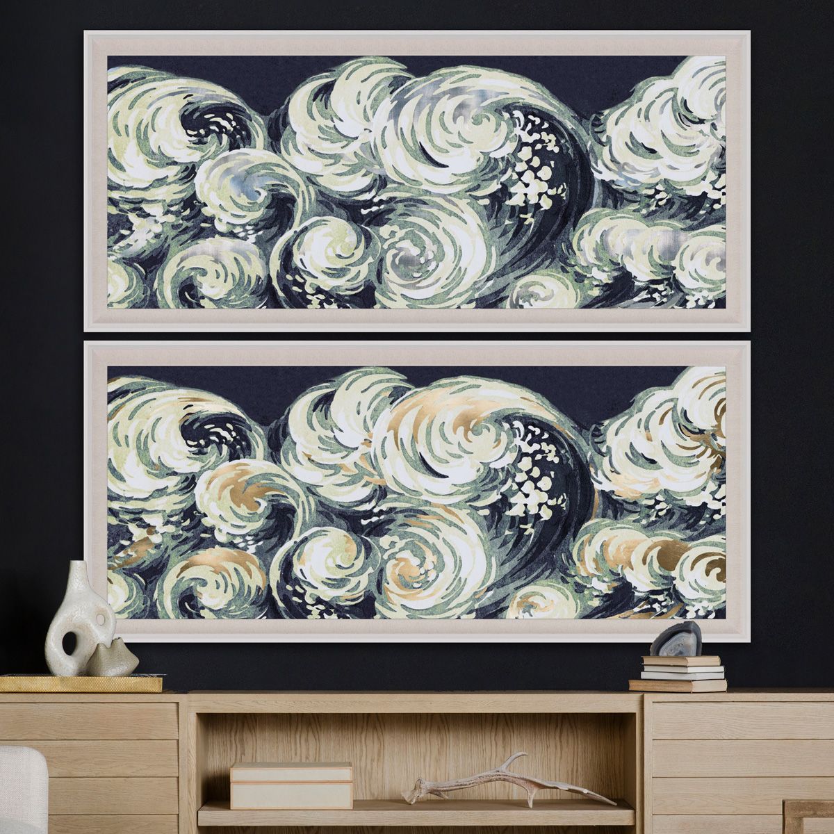 Silver Leaf Wave by Natural Curiosities Art