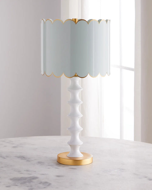 Old World Designs Eloise Lamp with Scalloped Shade