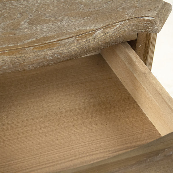 Zentique Edmund Night Stand Limed Grey Oak