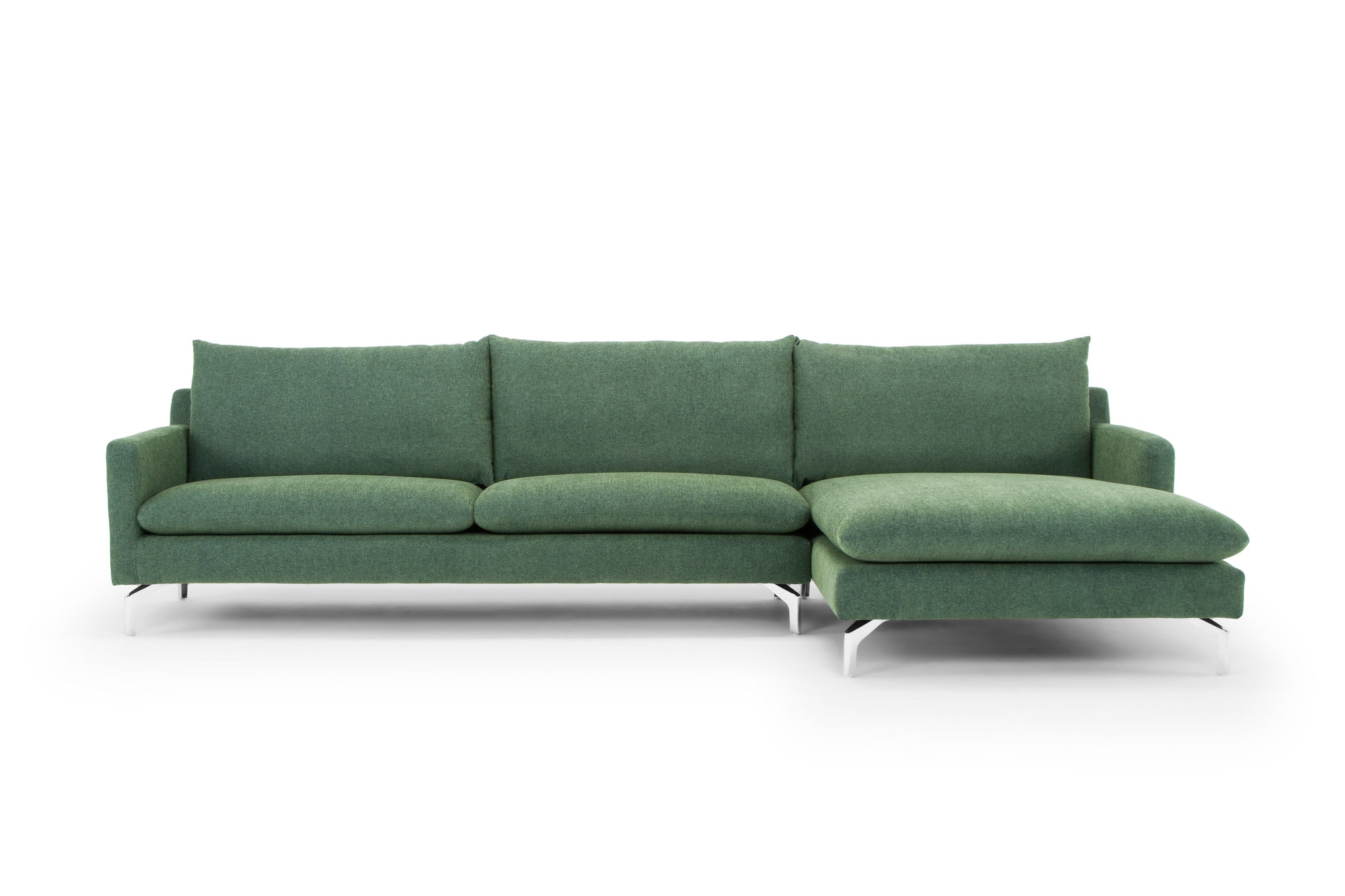 Urbia Anderson Sectional in Dark Green