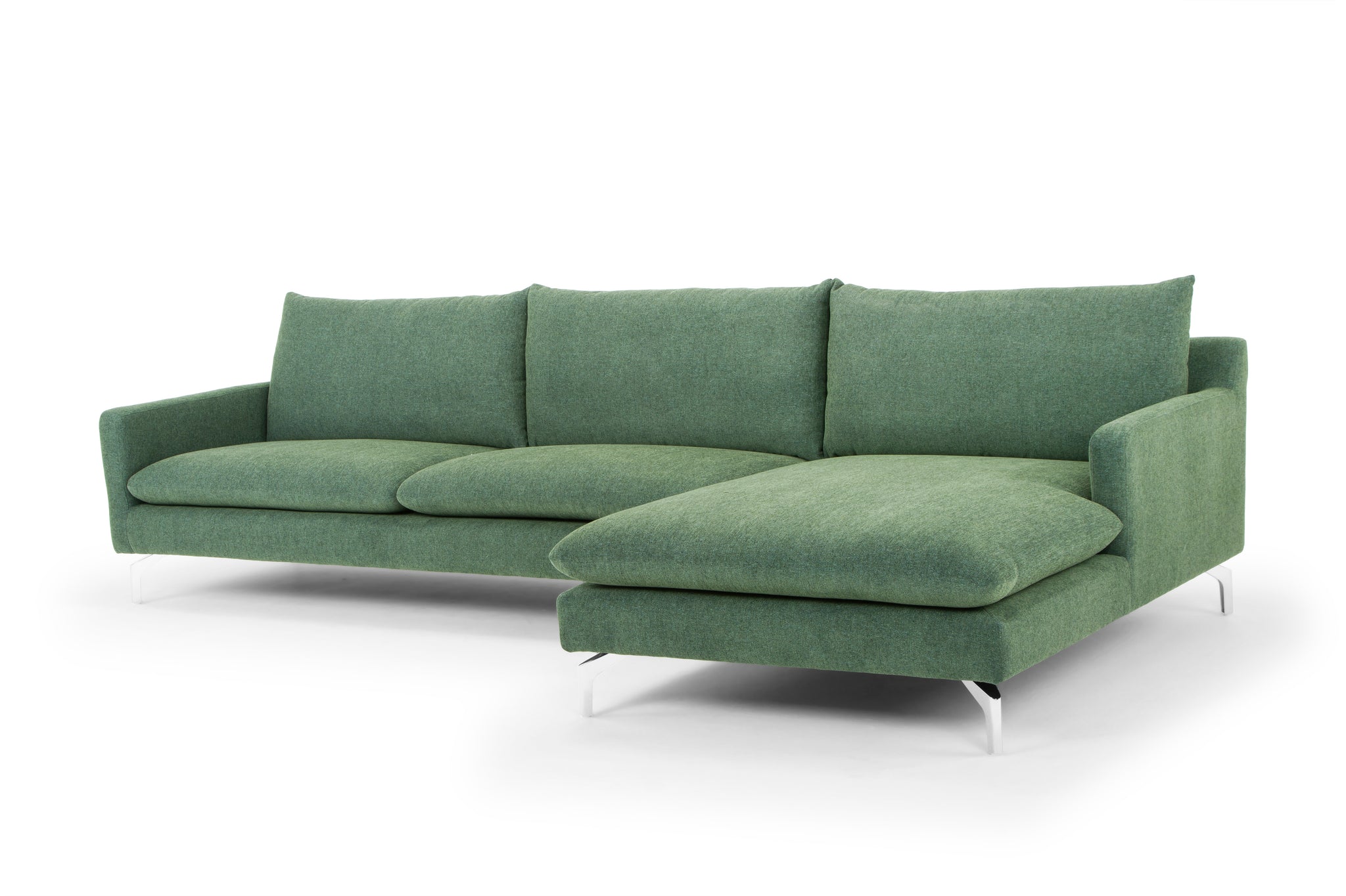 Urbia Anderson Sectional in Dark Green