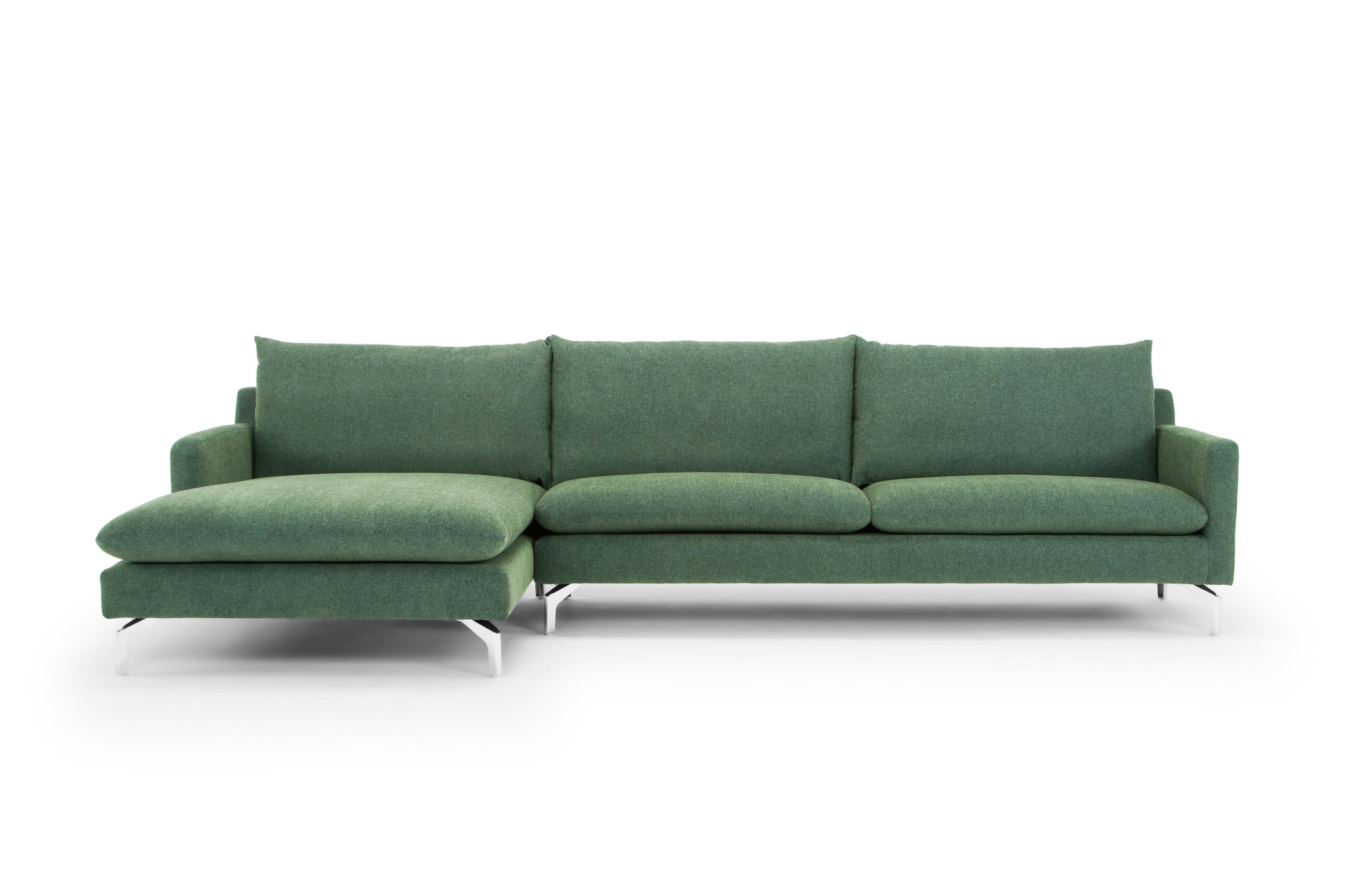 Urbia Anderson Sectional in Dark Green