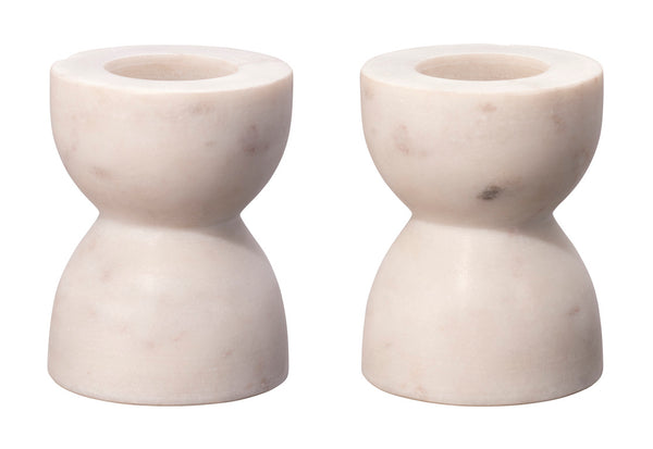 Jamie Young Petit Marble Candlesticks (Set Of 2)