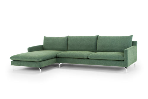 Urbia Anderson Sectional in Dark Green