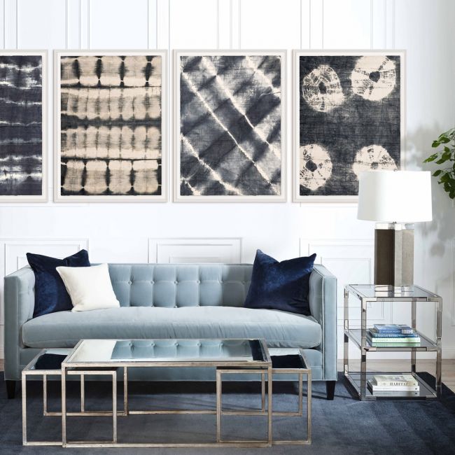 Indigo Mali Textile Art 5 by Natural Curiosities