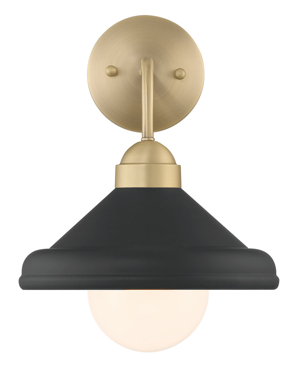 Lumanity Brooks Matte Black 10" Wall Sconce Barn Light With Bulb