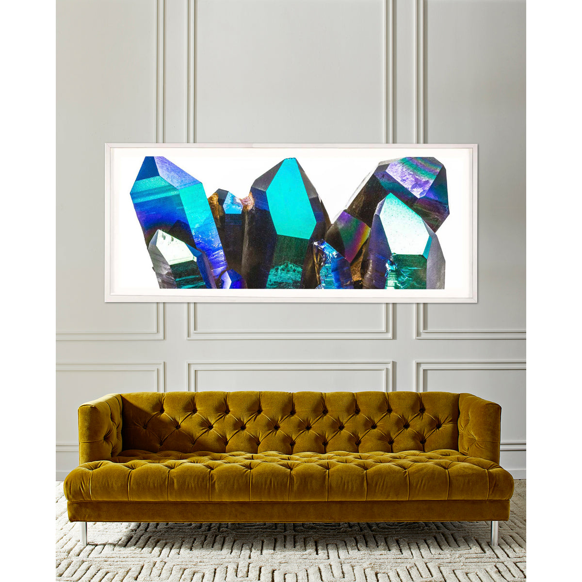 Natural Curiosities Iridescent Geode Art