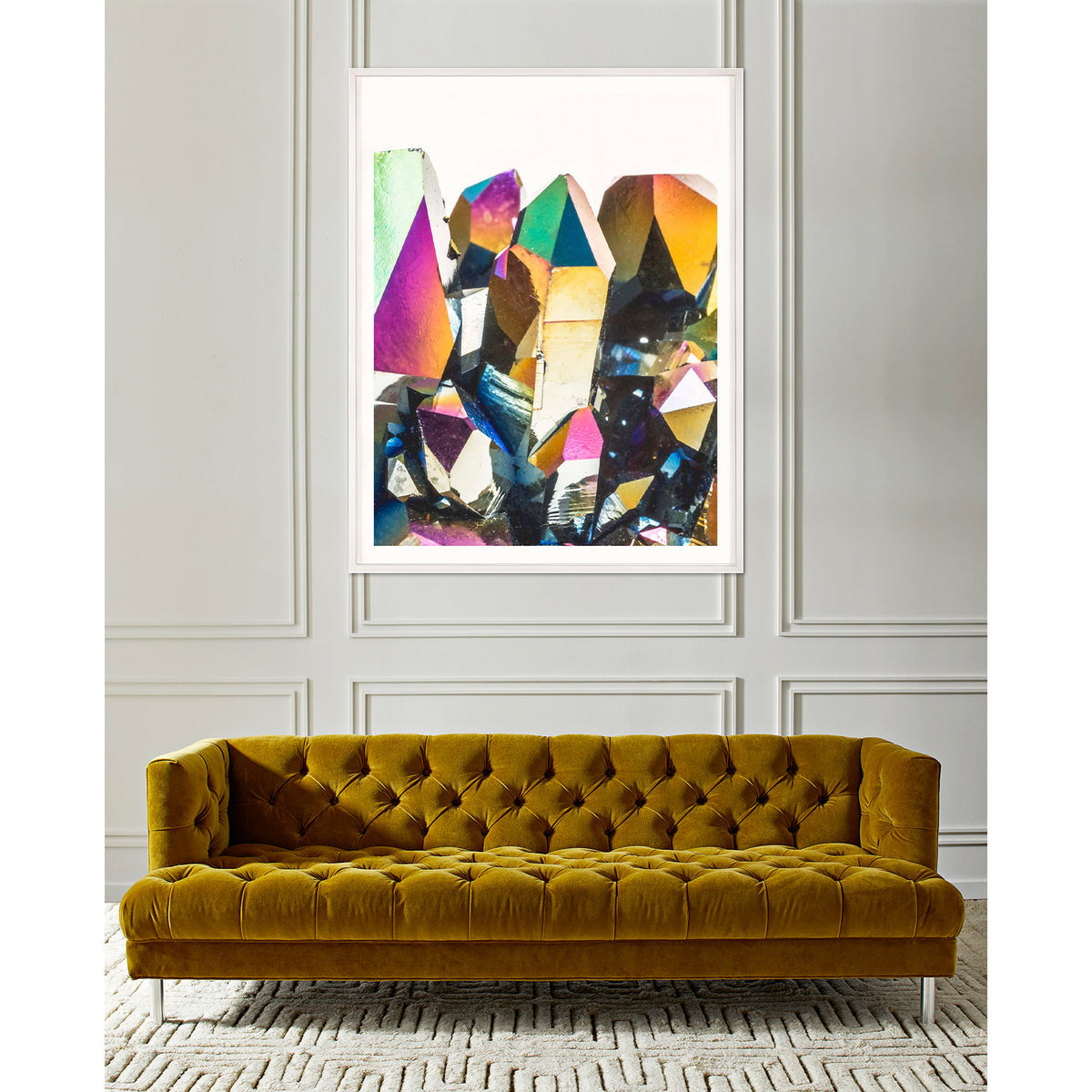 Natural Curiosities Iridescent Geode Art