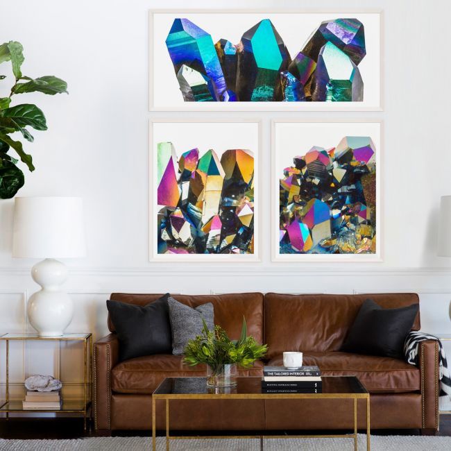 Natural Curiosities Iridescent Geode Art