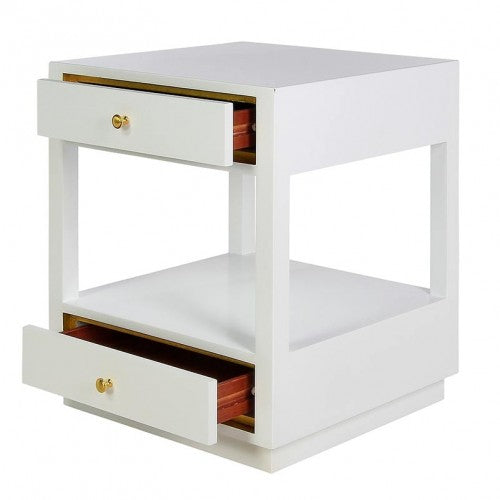 Jassie 2 Drawers Side Table by Ellahome