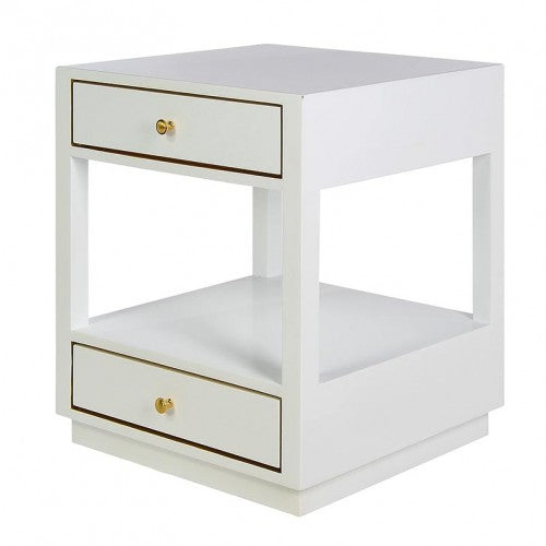 Jassie 2 Drawers Side Table by Ellahome