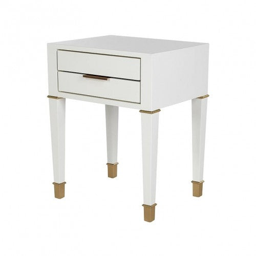 Kayce 2 Drawers Side Table by Ellahome