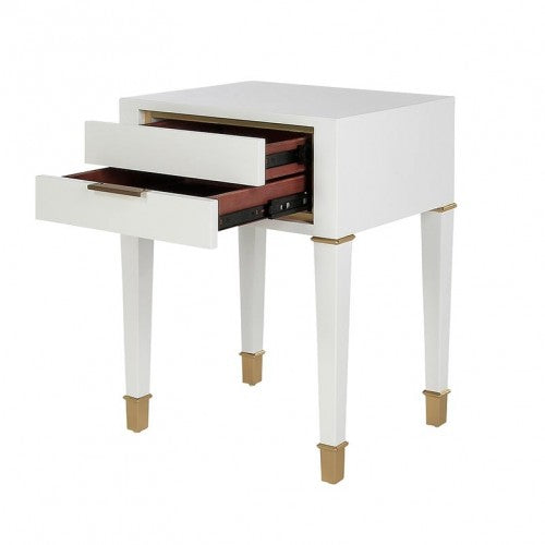 Kayce 2 Drawers Side Table by Ellahome