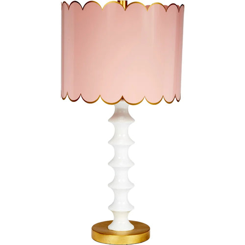 Old World Designs Eloise Lamp with Scalloped Shade