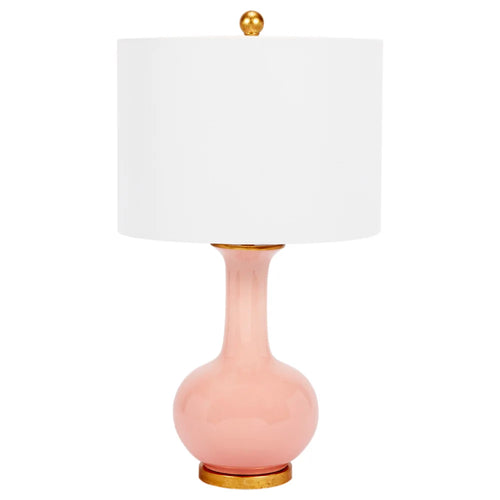 Nela Blush Pink Ceramic Lamp by Old World Designs