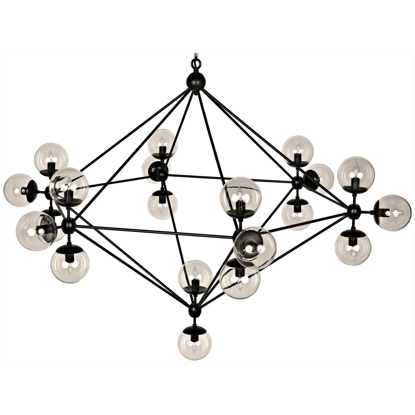 Noir Pluto Chandelier, Large