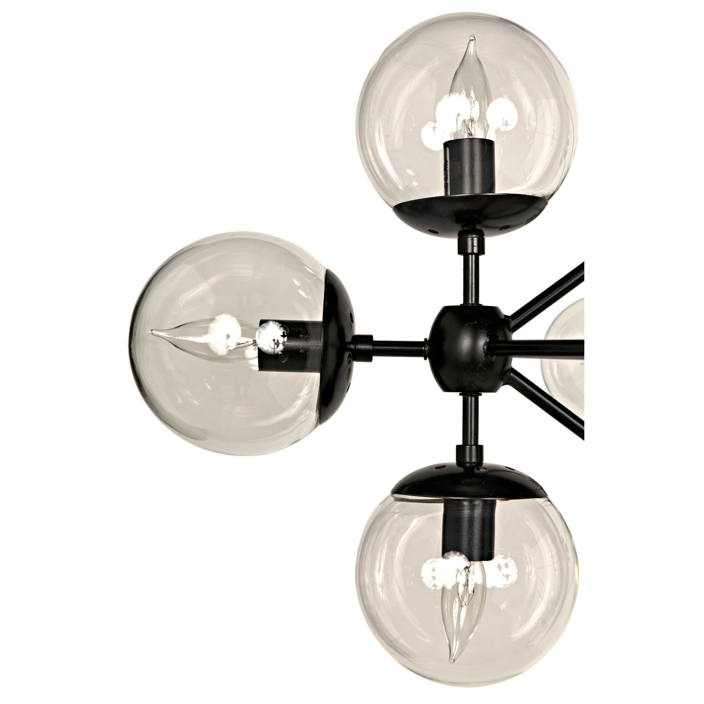 Noir Pluto Chandelier, Large