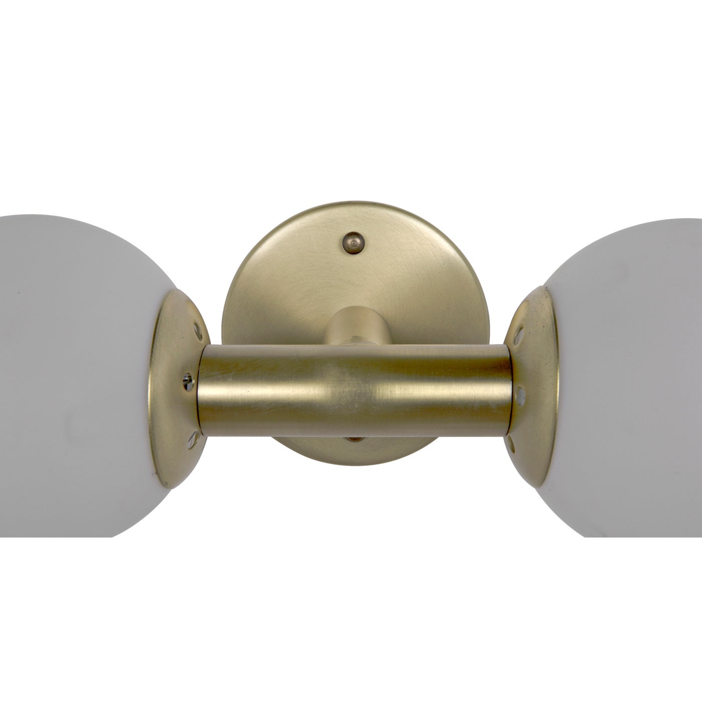 Noir Antiope Sconce, Antique Brass And Glass