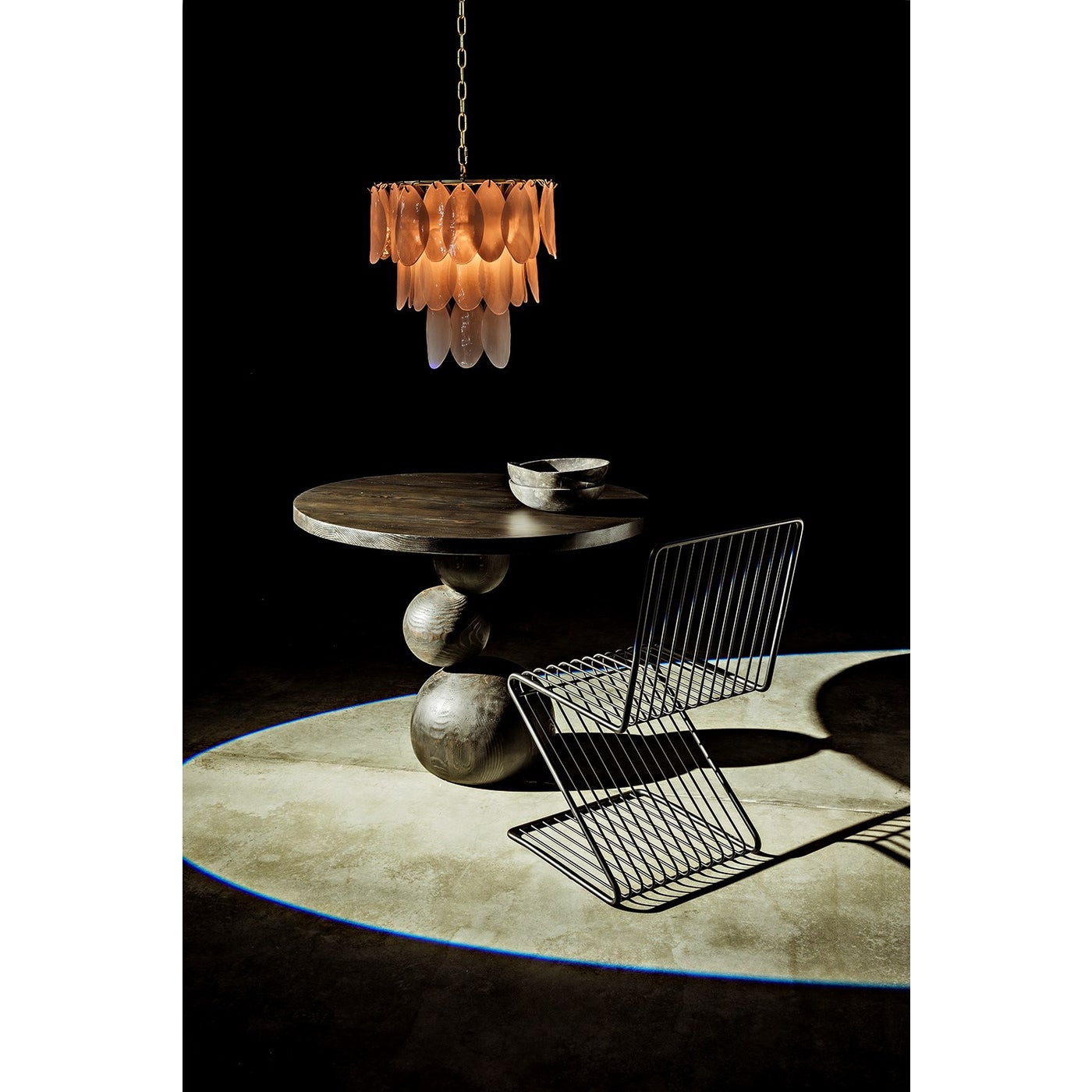 Noir Lotus Chandelier