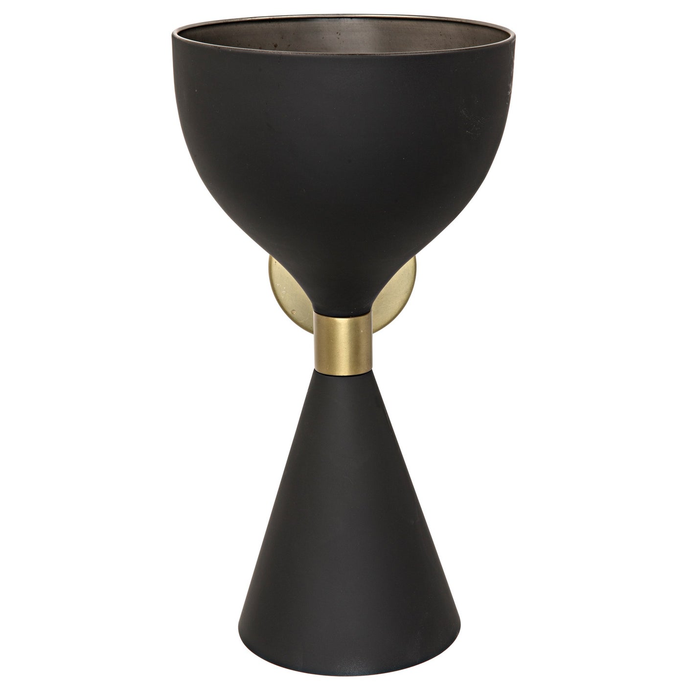 Noir Aegeon Sconce, Black Steel