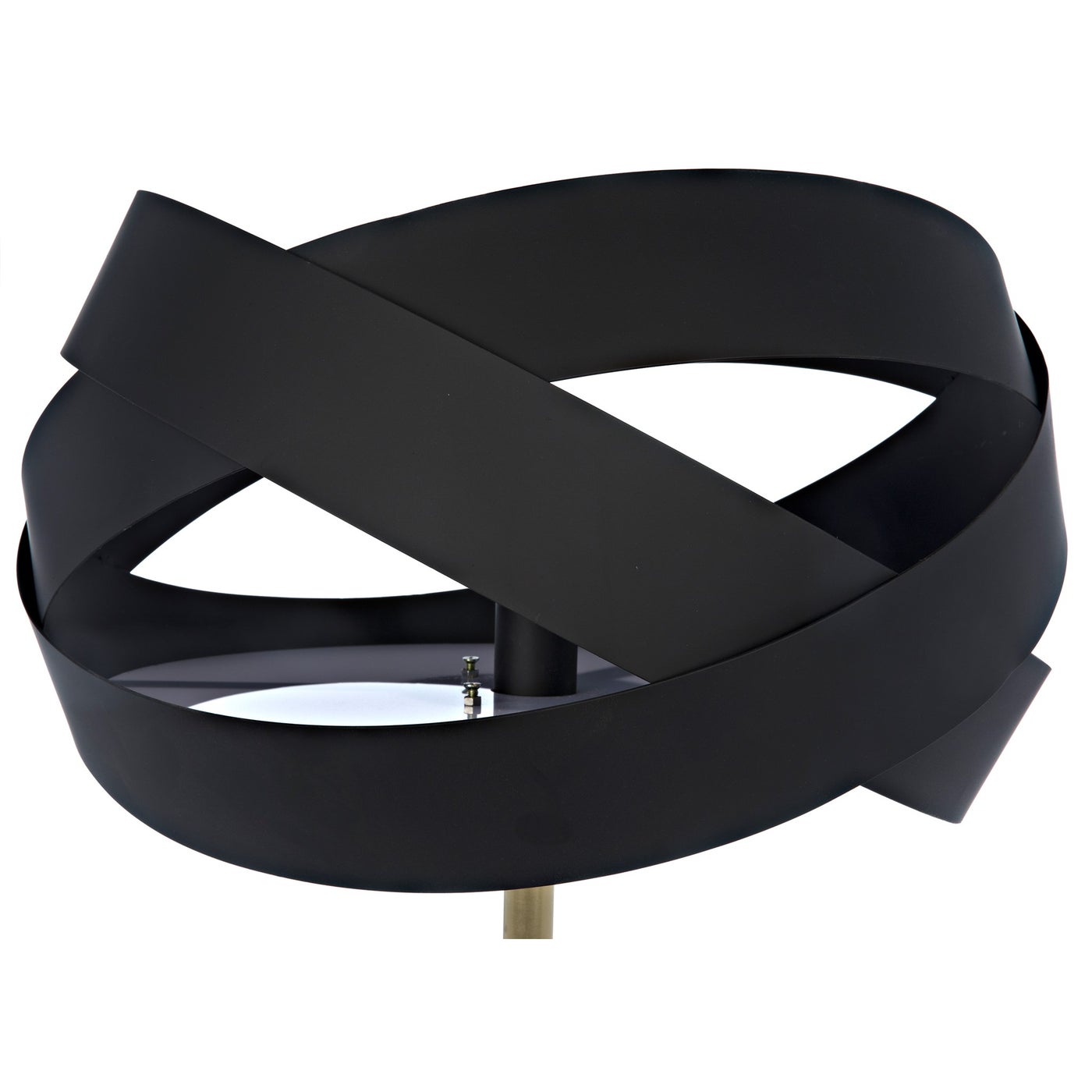 Noir Orion Floor Lamp, Black Steel