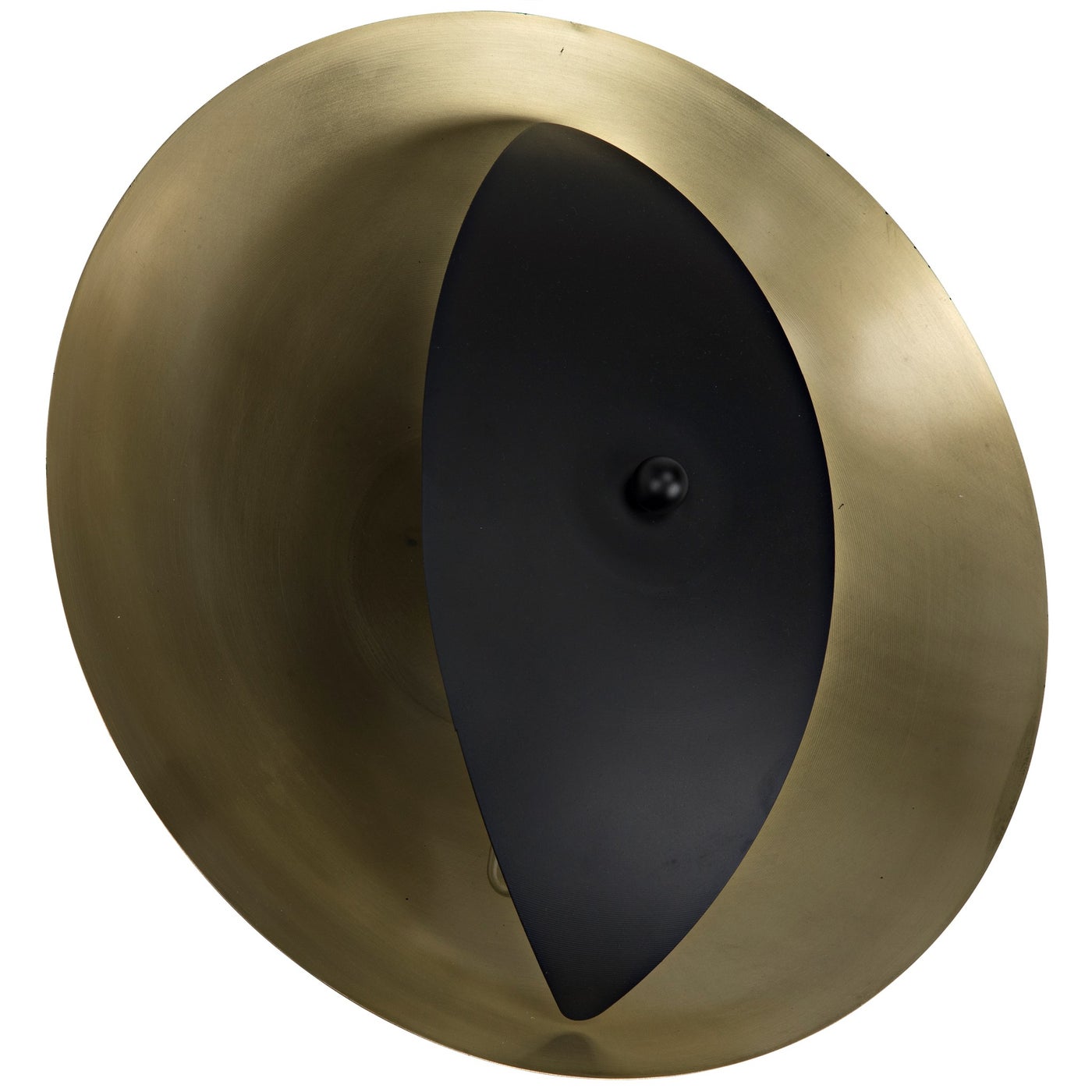 Noir Bengal Sconce, Steel With Brass Finish