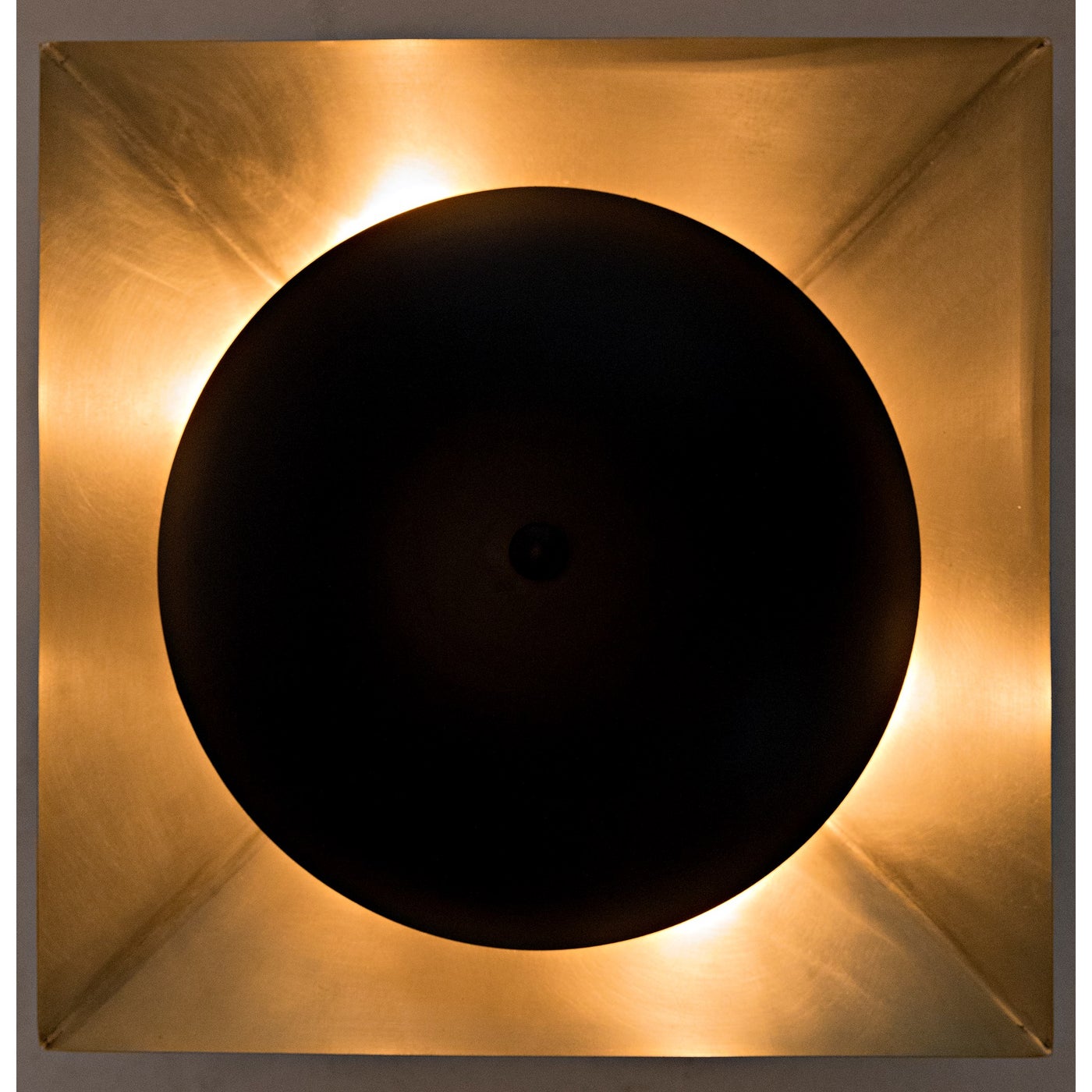 Noir Agila Sconce, Steel With Brass Finish