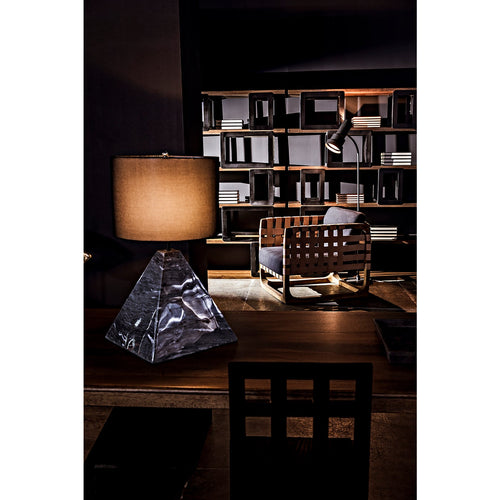 Noir Sheba Table Lamp With Black Shade