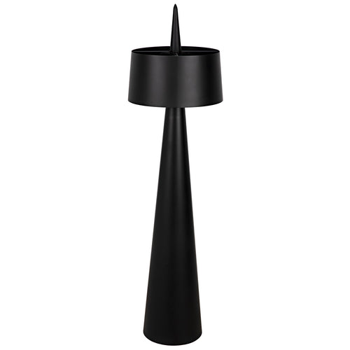 Noir Moray Floor Lamp, Black Steel