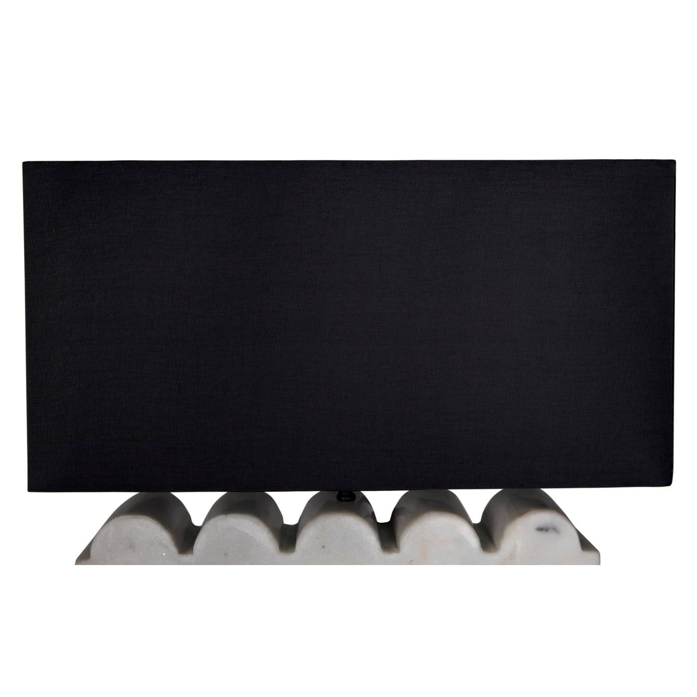 Noir Darth Lamp With Silk Shade