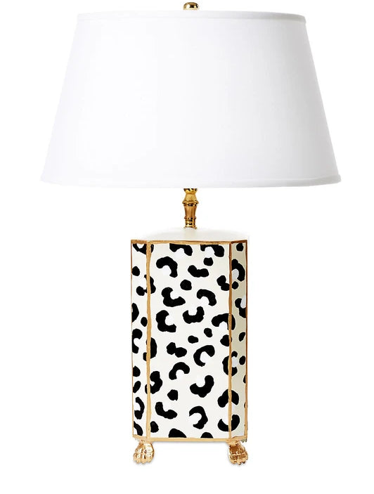 Dana Gibson White Leopard Lamp