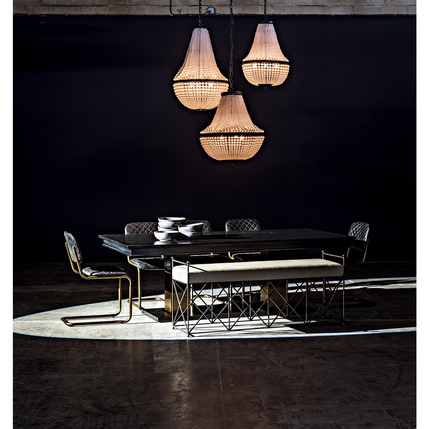 Noir 0037 Dining Chair, Steel And Leather