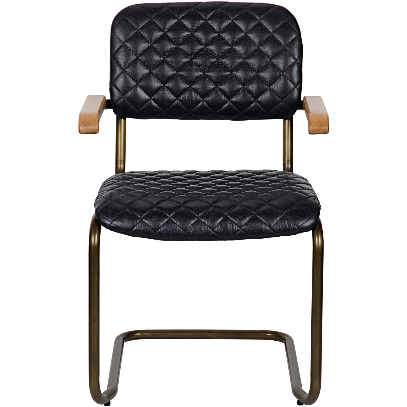 Noir 0045 Arm Chair, Vintage Black Leather