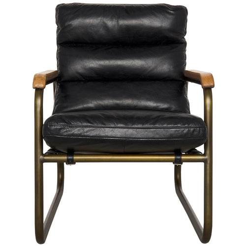 Noir Cowhide Arm Chair