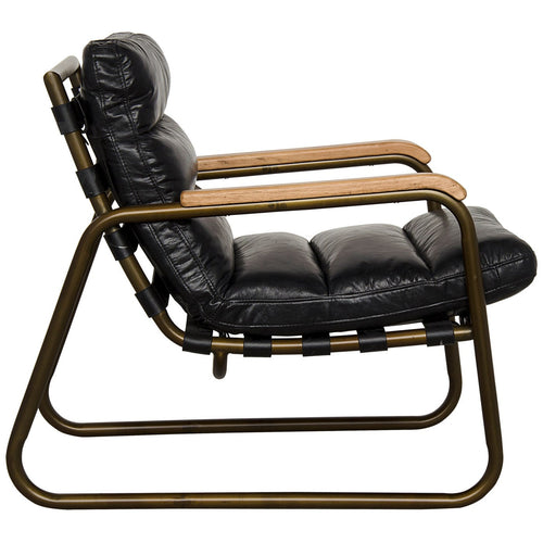 Noir Cowhide Arm Chair