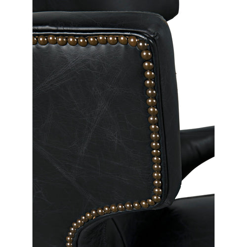 Noir Heracles Chair, Leather