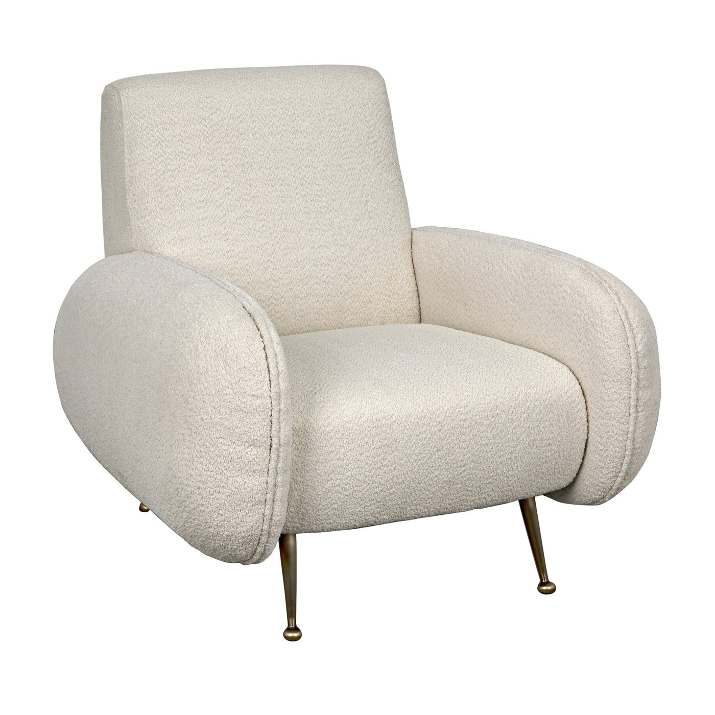 Noir Hera Chair, Boucle Fabric