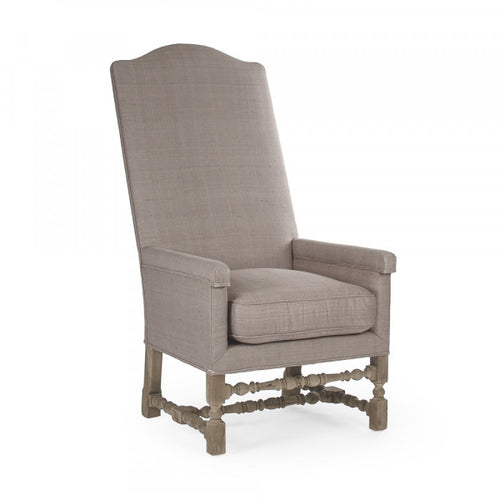 Zentique Andre Chair Dry Natural Finish, Brown Grey Raw Silk