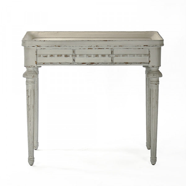 Zentique Macon Side Table Distressed Grey