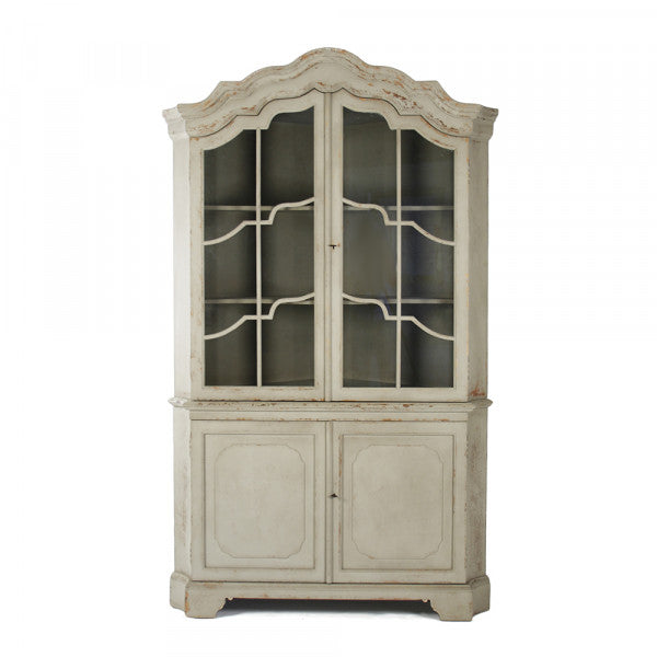 Zentique Dennis Cabinet Distressed Cream