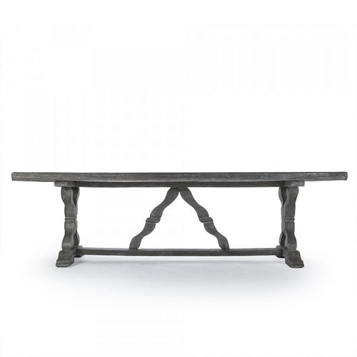 Zentique Lucie Dining Table Distressed Grey