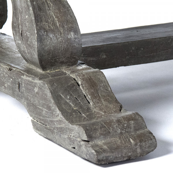 Zentique Lucie Dining Table Distressed Grey
