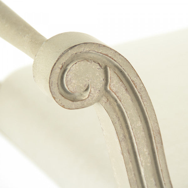 Zentique Beatrice Bench Off White Linen